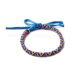 Adjustable Polyester Cord Braided Friendship Bracelets&nbsp;FB-CBA27E8-02B