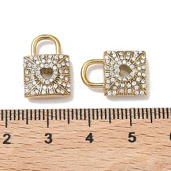 304 Stainless Steel Micro Pave Clear Cubic Zirconia Pendants&nbsp;STAS-K295-48B-G