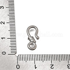 304ステンレススチールフック留め具  ステンレス鋼色  16.5x7.5x3mm  穴：2.5mm&nbsp;SA-CBACB61-18P