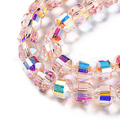 Electroplate Rondelle Glass Beads Strands&nbsp;EGLA-A036-09A-AB02