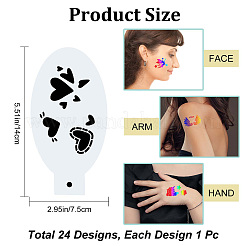 Plastic Face Paint Stencils&nbsp;DIY-WH0304-582B
