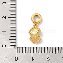 925 Sterling Silver Pave Clear Cubic Zirconia European Dangle Charms&nbsp;STER-G049-02G