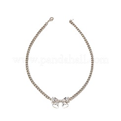 Alloy Bowknot Choker Necklaces for Women&nbsp;FS-WG3DD5E-01