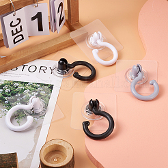 6Pcs 3 Color Plastic Rotate Hook Hangers&nbsp;AJEW-SW0001-05