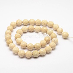 Natural Fossil Round Bead Strands&nbsp;X-G-O151-02-8mm