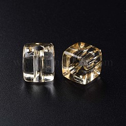 透明なアクリルビーズ  正方形  ナバホホワイト  13x12.5x12.5mm  穴：3.5mm  約162個/500g&nbsp;MACR-S373-104-B03