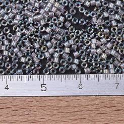 MIYUKIデリカビーズ  シリンダー  日本製シードビーズ  11/0  （db1674)パールライニングライトトランスペアレントピンクab  1.3x1.6mm  穴：0.8mm  約20000個/袋  100 G /袋&nbsp;SEED-J020-DB1674