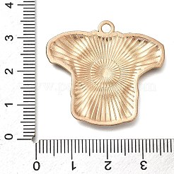合金エナメルチャーム  ゴールドカラー  服  34x31.5x1.5mm  穴：2.5mm&nbsp;X1-ENAM-Z021-01D