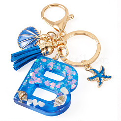 Star Resin & Shell Keychains&nbsp;KEYC-TAC00087-01B