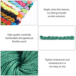 ナイロン糸  ナイロン弦  ビーズジュエリー作り  ミックスカラー  1mm  約24 M /バンドル  31色  1bundle / color  31バンドル。&nbsp;NWIR-PH0001-74