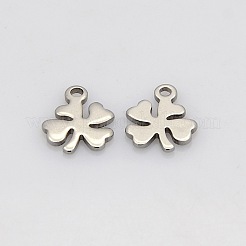 変色防止ミックス304ステンレススチールチャームペンダント  ステンレス鋼色  7~13x6~12x1mm  穴：1~3x5mm&nbsp;STAS-N025-03