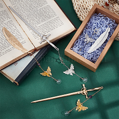 4Pcs Alloy Bookmarks&nbsp;AJEW-OC00037