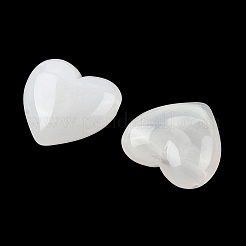 不透明なアクリルビーズ  ハート  T-掘削  ツートン  ホワイト  22x22~22.5x10mm  穴：2~2.4mm  約166個/500g&nbsp;OACR-Z036-01A-06