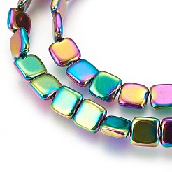 Electroplated Non-magnetic Synthetic Hematite Beads Strands&nbsp;G-P392-A02