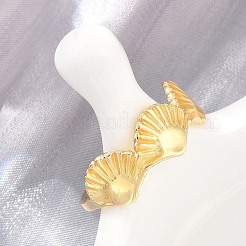Brass Cuff Open Rings&nbsp;KK-CBA960E-13A-G