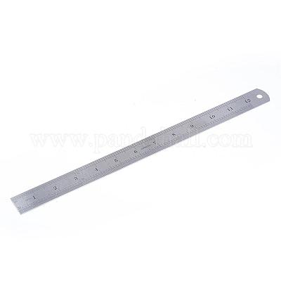 変色しにくいステンレススチール定規  ステンレス鋼色  330x26x1mm&nbsp;TOOL-R106-14-1