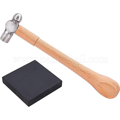 ツールセット 弾性ゴムブロックと炭素鋼ハンマー付き ミックスカラー
