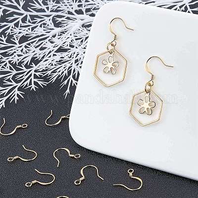 200Pcs Brass Earring Hooks&nbsp;KK-CN0001-35-1