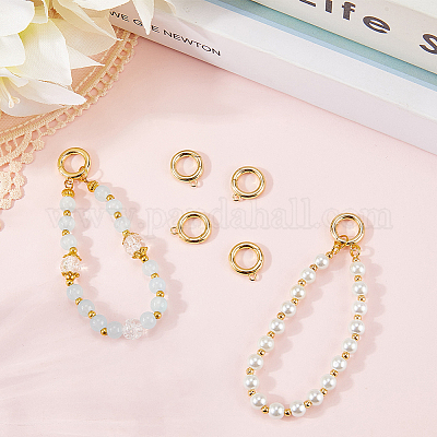 6Pcs Brass Spring Gate Clasps&nbsp;KK-SC0006-42G-02-1