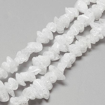 Natural Crackle Quartz Crystal Beads Strands&nbsp;G-R439-16B-1