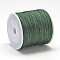 Nylon Braided Cord, Chinese Knotting Cord for Jewelry Making Macrame Craft, Dark Green, 0.8mm, about 109.36 yards(100m)/roll