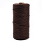 Cotton String Threads, Macrame Cord, Decorative String Threads, for DIY Crafts, Gift Wrapping and Jewelry Making, Coconut Brown, 3mm, about 109.36 Yards(100m)/Roll.