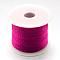 Braided Nylon Thread, Medium Violet Red, 2mm, about 54.68 yards(50m)/roll