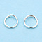 Iron Open Jump Ring, Round, Silver, 21 Gauge, 6x0.7mm, Inner Diameter: 4.5mm, about 20000pcs/1000g