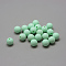 Food Grade Eco-Friendly Silicone Beads, Round, Pale Green, 8~10mm, Hole: 1~2mm