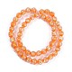 Handmade Gold Foil Lampwork Beads Strands&nbsp;LAMP-Q002-01F-3