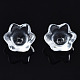 透明ガラスビーズ  花  透明  7x11.5x11.5mm  穴：1.2mm&nbsp;GLAA-Q089-002C-001-3