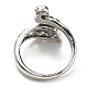 Alloy Open Cuff Ring&nbsp;SENE-PW0017-15M-3