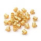 合金チューブベイル  ループベイル  保釈ビーズ  コラム  ゴールドカラー  9.5x7x6.5mm  穴：1.6mm  内径：5mm&nbsp;PALLOY-TAC0009-26G-2
