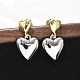 Brass Dangle Stud Earrings&nbsp;EJEW-F359-08G-4
