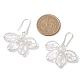 Butterfly Brass Dangle Earrings&nbsp;EJEW-MZ00265-03-3
