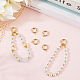 6Pcs Brass Spring Gate Clasps&nbsp;KK-SC0006-42G-02-3