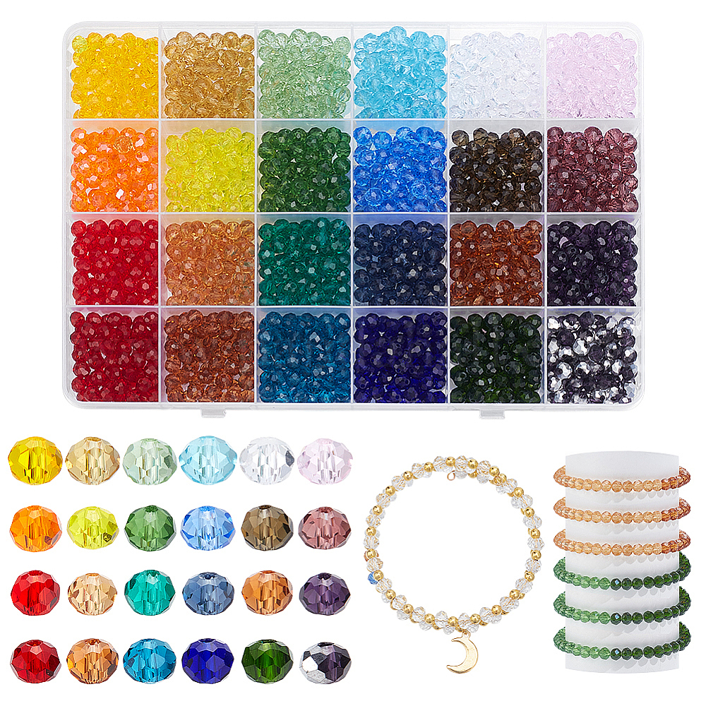 Wholesale 1680Pcs 24 Colors Glass Beads - Pandahall.com