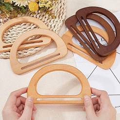6Pcs 3 Colors Wooden D Handles Replacement&nbsp;FIND-PH0002-80