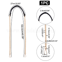 PU Imitation Leather Bag Handles&nbsp;PURS-WH0005-11KCG