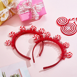 Cloth Lollipop Hair Bands for Women Girl&nbsp;OHAR-WH0021-89A