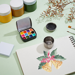 パレットツールセット  色紙も含めて  ステンレス製の油絵カップ  鉄水彩絵の具缶収納ボックス  ミックスカラー&nbsp;AJEW-PH0011-29