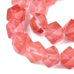 Cherry Quartz Glass Beads Strands&nbsp;G-T138-30