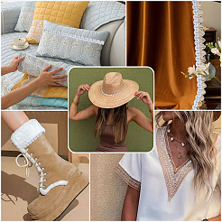 Polyester Wavy Fringe Trim Ribbon&nbsp;OCOR-WH20007-29B