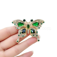 Alloy Rhinestone Butterfly Brooch&nbsp;PW-WG1B29C-01