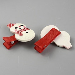 Cute Christmas Acrylic Alligator Hair Clips&nbsp;PHAR-WH0013-03E
