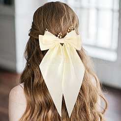 Cloth Big Bowknot Hair Barrettes&nbsp;AJEW-CP0008-41B-02