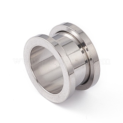 Non-Tarnish 304 Stainless Steel Ear Plugs Gauges&nbsp;LS-EJEW-G317-01K-P