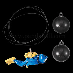 Resin Diver Model&nbsp;AJEW-TADJ0001-17B