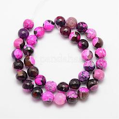 Natural Fire Crackle Agate Bead Strands&nbsp;G-K166-06F-10mm