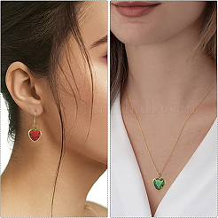 60個6色k9ガラスチャーム  ゴールデン真鍮パーツ  多面カット  ハート  ミックスカラー  9.5x6.5x3mm  穴：1.2mm  10個/カラー&nbsp;GLAA-FS0002-66